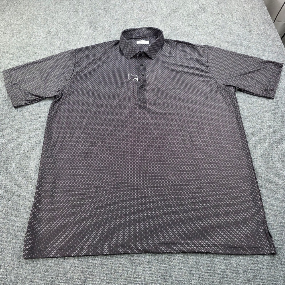 Collars &‎ Co. 2XL Golf Polo Shirt Featherweight Dress Collar Black Pattern